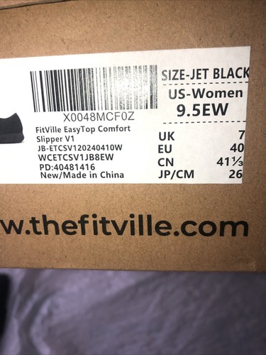 FitVille Scarpe Donna Diabetiche con Fodera in Pelliccia Calda Pantofole Invernali 9,5 EW - Foto 9 di 9
