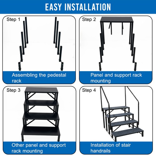 3/4 Step Ladder RV Steps, Pool Ladder AboveGround,Hot Tub Steps With 2 Handrails - Picture 8 of 14