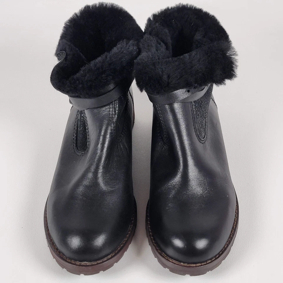 Женские черные кожаные сапоги с отделкой из овчины Matt Bernson размер 7,5 M - Изображение 2 из 4