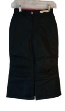 Faded Glory Girl's Black Snow Pant Size S 6/6X NWT Snowboard Ski Play in Snow