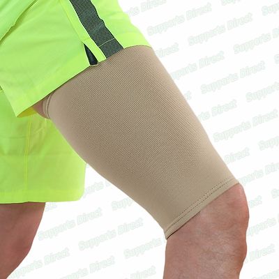 Elastische Kompression Oberschenkel Unterstützung Ärmel Bandage Muskelverletzung Wickel Hamstring Gym