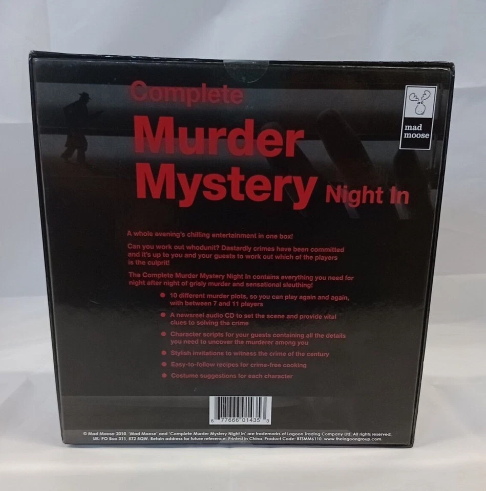 Complete Murder Mystery Night In Game Set from 2010 For 7-11 Players - Image 2 of 2