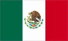 5in x 3in Mexico Country Flag Bones Bumper magnet Vinyl  Car mag