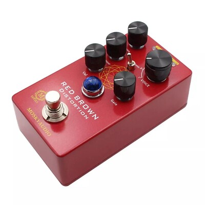 Mosky Audio Red Brown Distortion Guitar Pedal New 