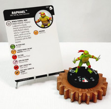 HEROCLIX TMNT Series 3 Shredder's Return Common 001 Raphael w/Card