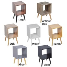 Wooden Storage Cube Bookcase Scandinavian Style Legs Living Room Bedroom Unit