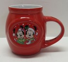 Disney Mickey & Minnie Mouse Red Ceramic Christmas Holiday Mug 2019
