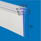 Shower Seal Insert 'MULTI-T' Small - CLEAR