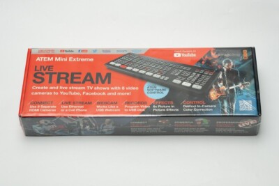 Blackmagic Design ATEM Mini Extreme HDMI Live Stream Video Switcher HD Recorder
