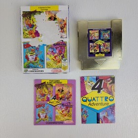 NES Lot of 3 Codemaster Camerica Games 4 Quattro Mig 29 Gold Silver Cart Tested