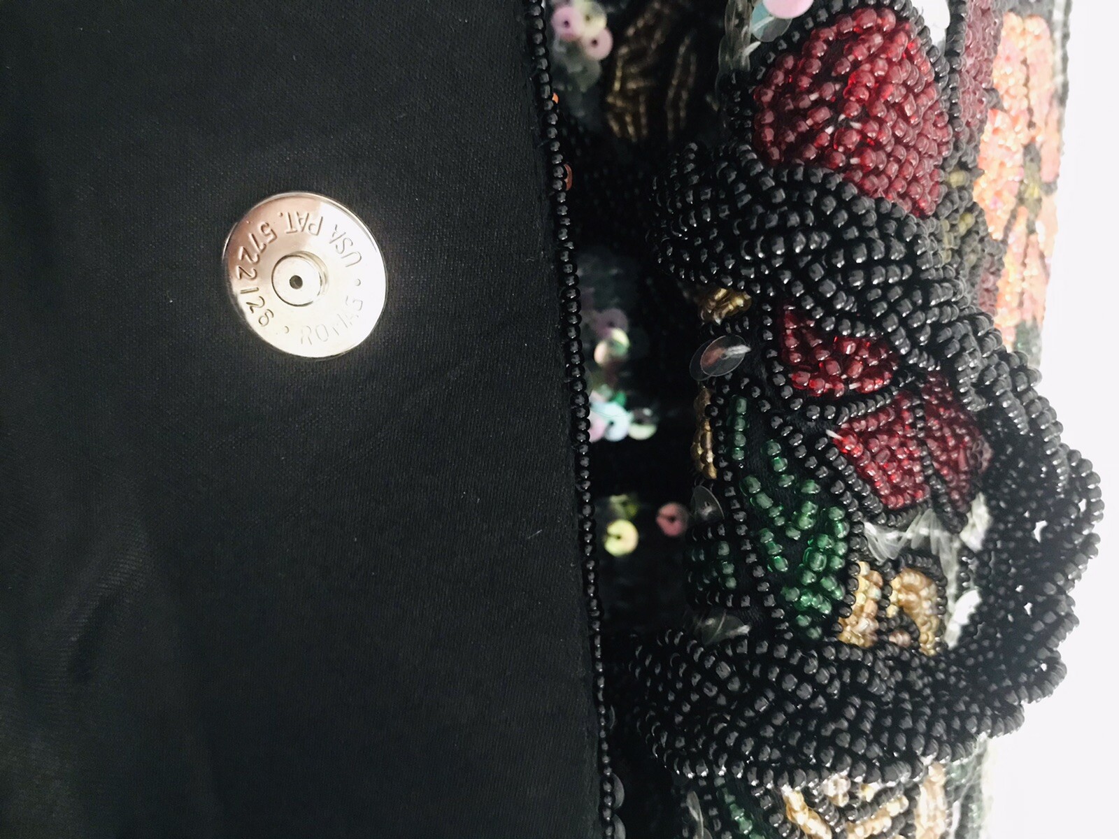 Inge Christopher Black Beaded Sequin Cocktail Eve… - image 8