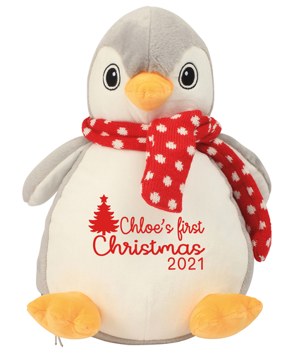 personalised 1st christmas teddy