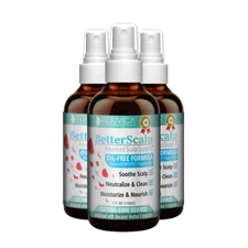 BetterScalp Herbal Anti Dandruff & Anti Itch Scalp Treatment Natural - 3 Pack