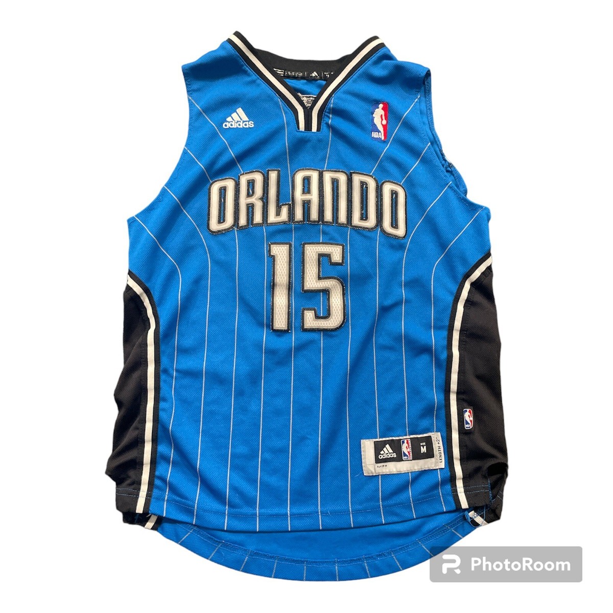 Vtg Adidas Orlando Magic Hero Turkoglu Blue Stitched