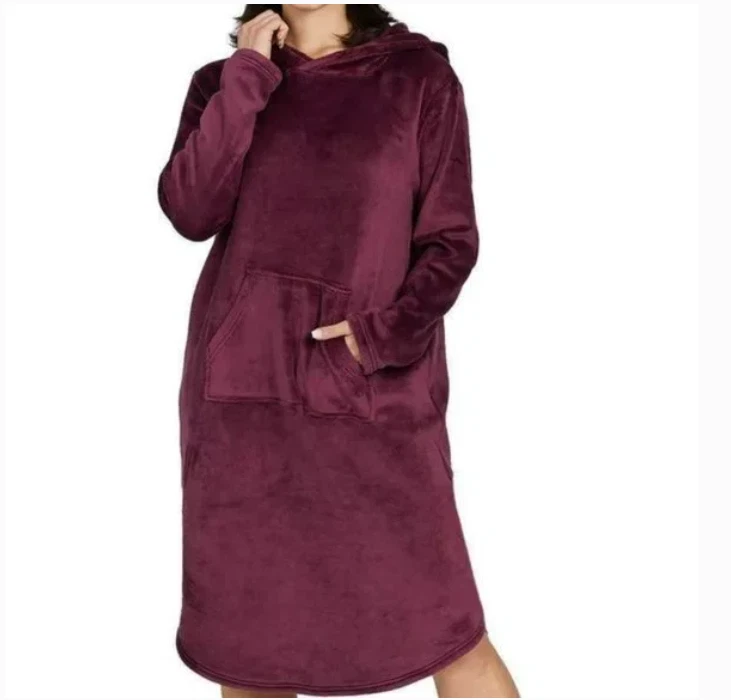 32 Degrees Heat Women's Cozy Plush Hooded Sleep Lounger Colors! NR