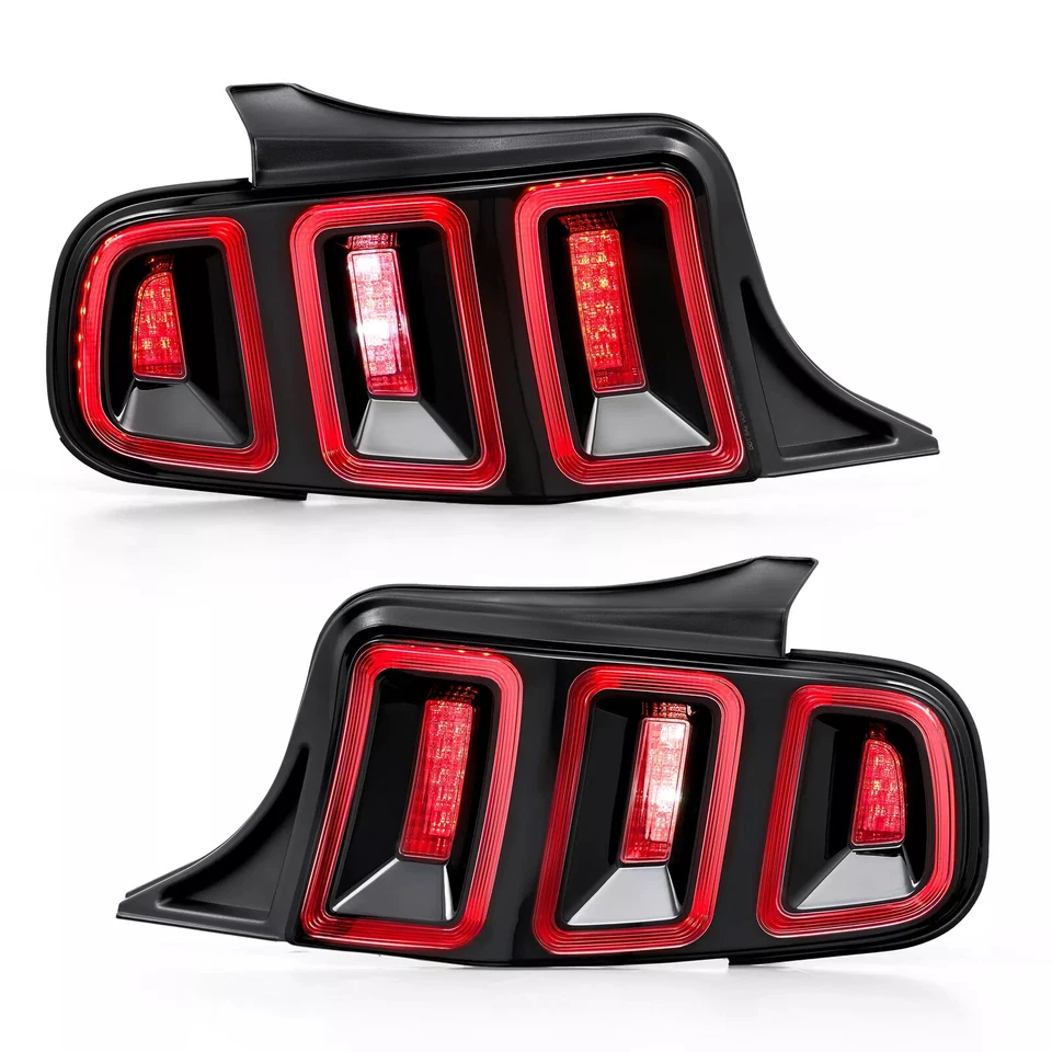 Luces traseras LED completas para Ford Mustang 2010-2014 con luces de señal de freno secuenciales Foto 3 de 4