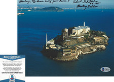 ROBERT SCHIBLINE FORMER ALCATRAZ INMATE 1355 SIGNED 8x10 PHOTO 5 BECKETT COA BAS