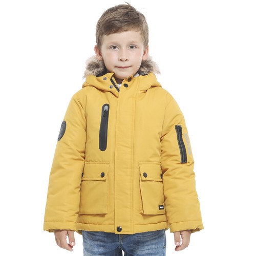 Rokka&Rolla Boys' Warm Parka Jacket Sherpa Fleece with Fur Hood Winter Snow Coat - Picture 7 of 53