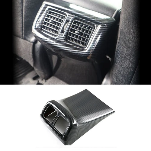 1x ABS Carbon Pattern Rear Vent Cover TRIM For Toyota Hilux Revo 2015-2024 - Picture 1 of 4