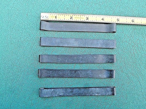 Office Industrial Rubber Bands Black 5" Flat 1/2" Wide .063" Wall 5-Pack  - Picture 1 of 8