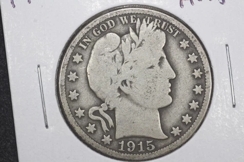 1915-D 50C Barber Half Dollar, Very Good