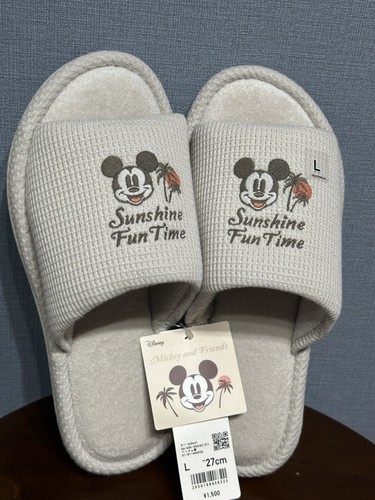Disney X Uniqlo Slippers Beach Trip Collection Gray Large - Picture 5 of 6