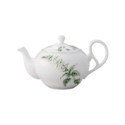 Noritake Tea Pot with Tea Strainer 600cc English Herbs Tableware Gift Japan New