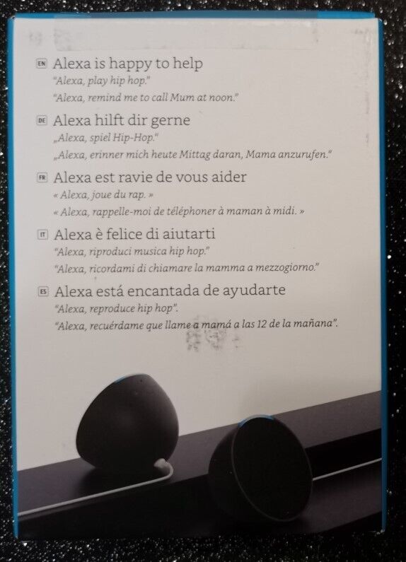 Thumbnail - Amazon Echo Pop Smart Lautsprecher - Anthrazit / Weiß Neu In Ovp Mit