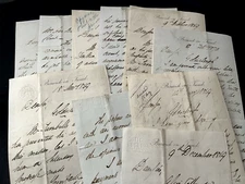 OLD  LETTER IN ENGLISH 1800s - Victorian Era Watermarked Correspondence Document