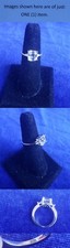 Sterling Silver Cushion Cut CZ Size 7 Wedding Ring 25ri530