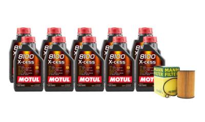 Motul + OEM Engine Oil Change Kit (5W40) (10 Liter) (X-CESS 8100)