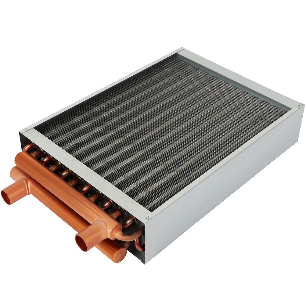 16x18 Hot Water Coil with Copper Ports Water to Air Heat Exchanger Wood  Furnaces | eBay