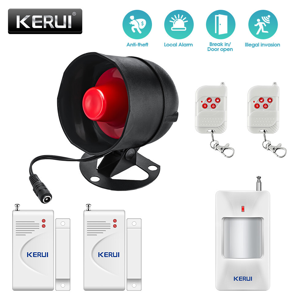 Kerui wireless home security alarm system 110db loud anti-theft for home house