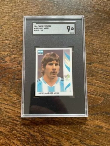 2006 WC Germany Panini Lionel Messi  Argentina #185 SGC 9.0
