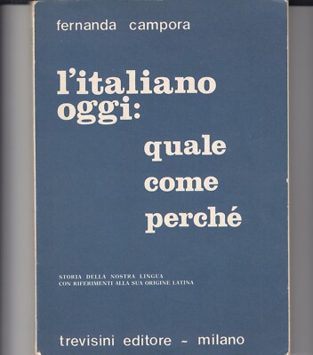 l'ITALIANO TODAY wie warum Fernanda Campora TREVISINI VERLAG
