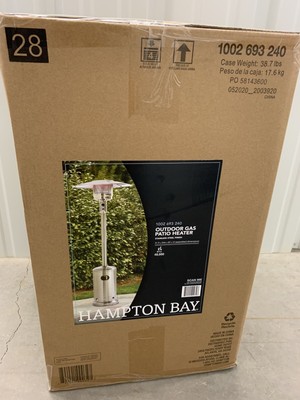 Hampton Bay 48000 Btu Stainless Steel Patio Heater IN HAND, FAST