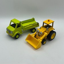 Bob the Builder Scoop Yellow Digger & Skip Dumper Truck Toy Vehicle DieCast #A