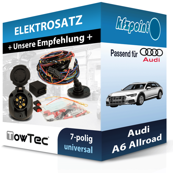 Towtec E-Satz 7Polig Universell Passend für Audi A6 Allroad NEU-image