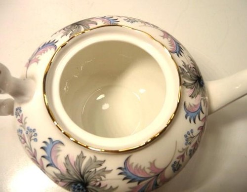 Neu ROYAL STANDARD TEEKANNE "MISTIQUE" Fine Bone China Made ENGLAND Goldrand RAR - Bild 4 von 6