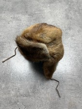 Vintage Peacock Feather Hat Ushanka Real Fur ...