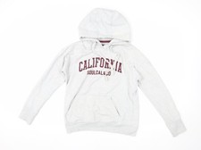 Womens UK Size 12 Soulcal Co White Pullover Hoodie