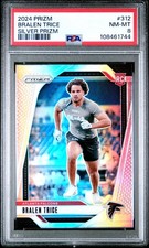 2024 PANINI PRIZM SILVER PRIZM #312 BRALEN TRICE PSA 8