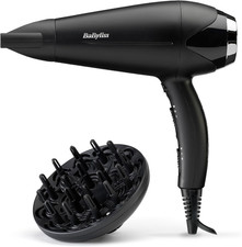 Image of Babyliss Turbo Smooth Hair Dryer - 2200W Powerful Blow Dryer, Large Diffuser, Io