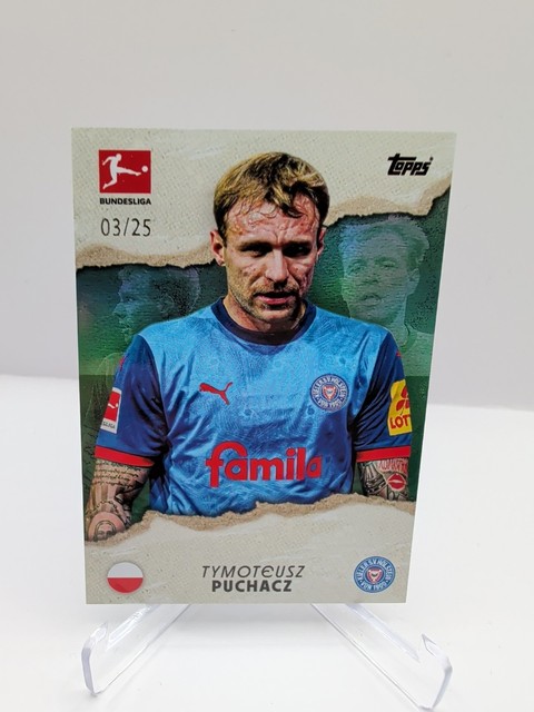 2024-25 TOPPS International Stars Tymoteusz Puchacz Teal /25 Holstein Kiel