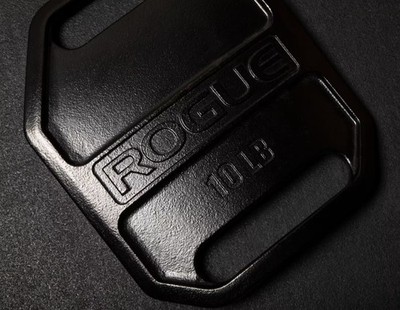 Rogue Echo Weight Vest Plates 10LB Pair Black Curved Fitness Training