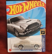 Hot Wheels Aston Martin 1963 DB5 Silver HW Screen Time 1:64 Diecast James Bond