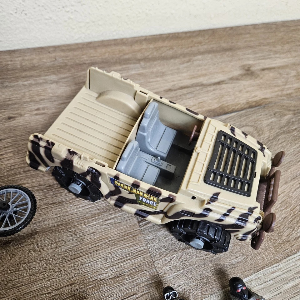 Figuras de acción de colección (lote de 10) Lanard The Corps + GI Joe 4" + Jeep + motocicleta Foto 3 de 4