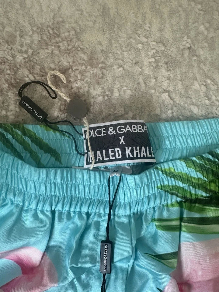 Dolce & Gabbana x DJ Khaled Flamingo Shorts IT 42 We The Best Edición Limitada - Imagen 2 de 4