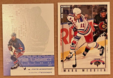 2 Mark Messier 2001-02 SP Game Used #35 & 1996-97 Topps Picks #25 - NY Rangers