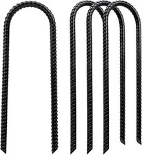 Trampoline Stakes High Wind - Heavy Duty 12 Inch U Shaped Ground Anchors - Galva